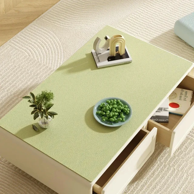 Nordic Leather Table Mat Dining Table Cover Kitchen Waterproof Oil proof Table Protector Desk Rectangle Dustproof Table Cloth 3