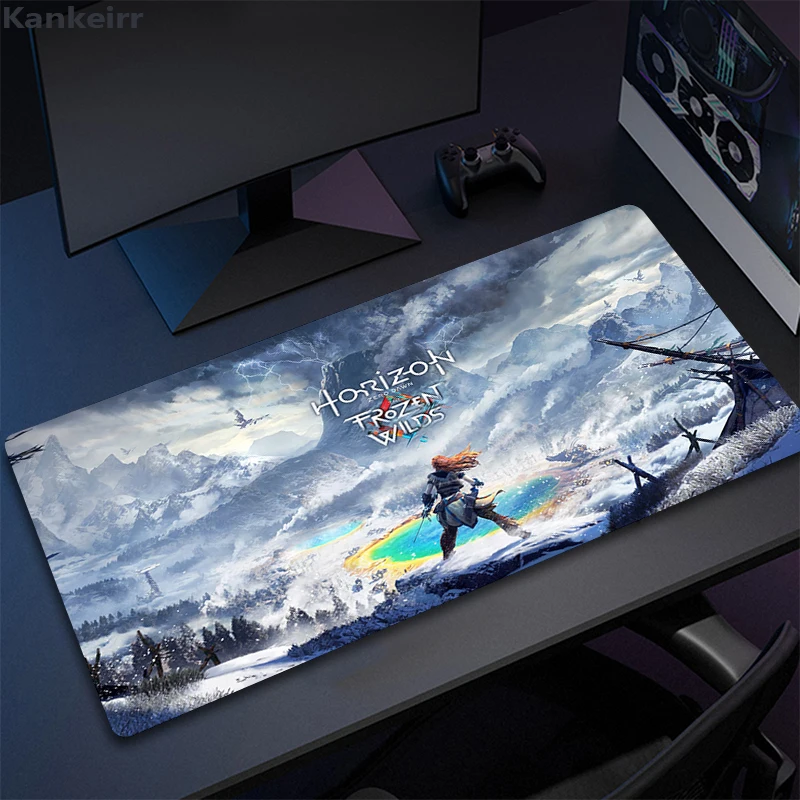 

Large Gaming Mousepad Horizon Zero Dawn Mouse Pad HD Compute Mouse Mat Gamer Stitching Desk Mat For PC Keyboard Mat Table Carpet