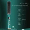 Hair Straightener Brush Ionic Straightening Brush Hot Brush Anti-Scald Hot Comb with Digital LCD Display Hair Comb 3