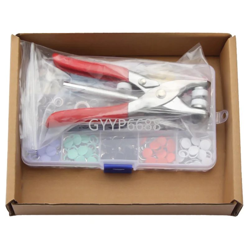 1/3Sets Metal Snap Button Plier Tool Hand Pressure Studs For Bags Fasteners Kit Installing Clothes Sewing DIY Tool Accessories