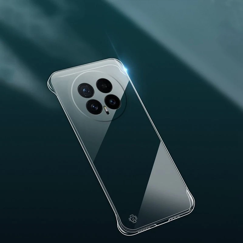 Clear Frameless PC Hard Phone Case - Durable Protective Back Cover