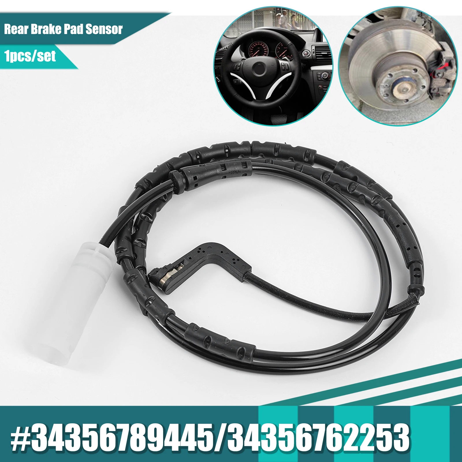 Brake Pad Sensor 34356789445 Rear Brake Pad Wear Sensor For BMW E90 E91 E82 116i 118d 320i 323i