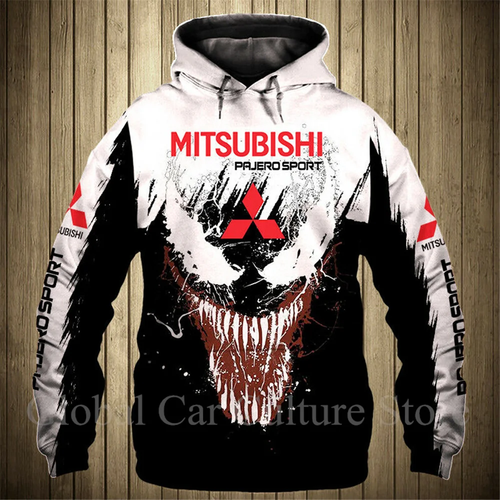 family of 3 halloween costumes Moletom com capucha 3D novo estilo de primavera e outono com capucha masculina e Logotipo de mitsubishi estampada. good halloween costumes Cosplay Costumes