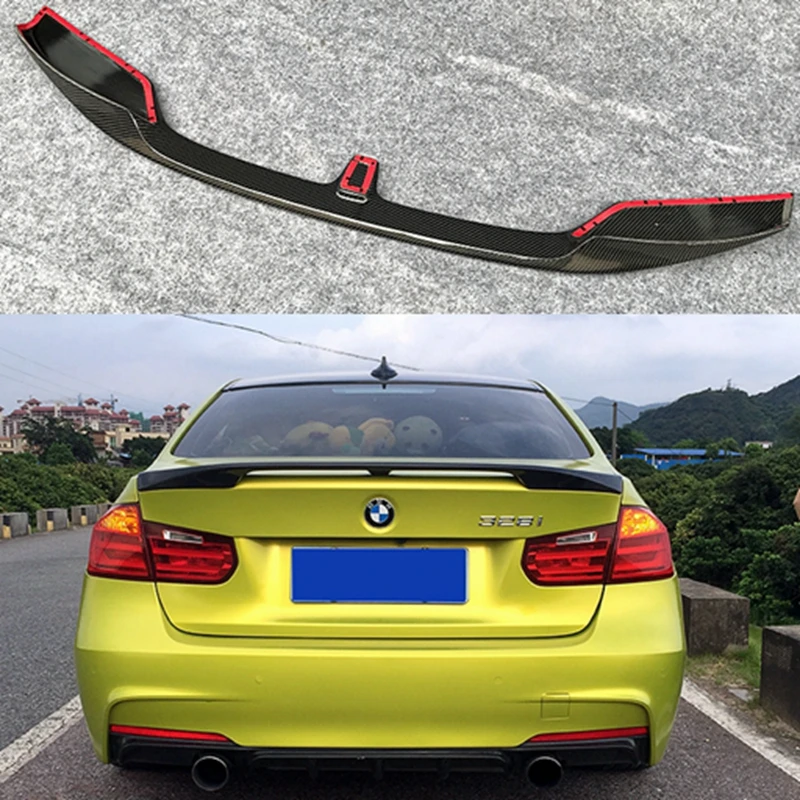 Per Bmw F30 F80 M3 Spoiler Materiale In Fibra Di Carbonio M Performance Five Styles 2012 Fino A 320I 328I 335I 326D F30 Ala In Fibra Di Carbonio