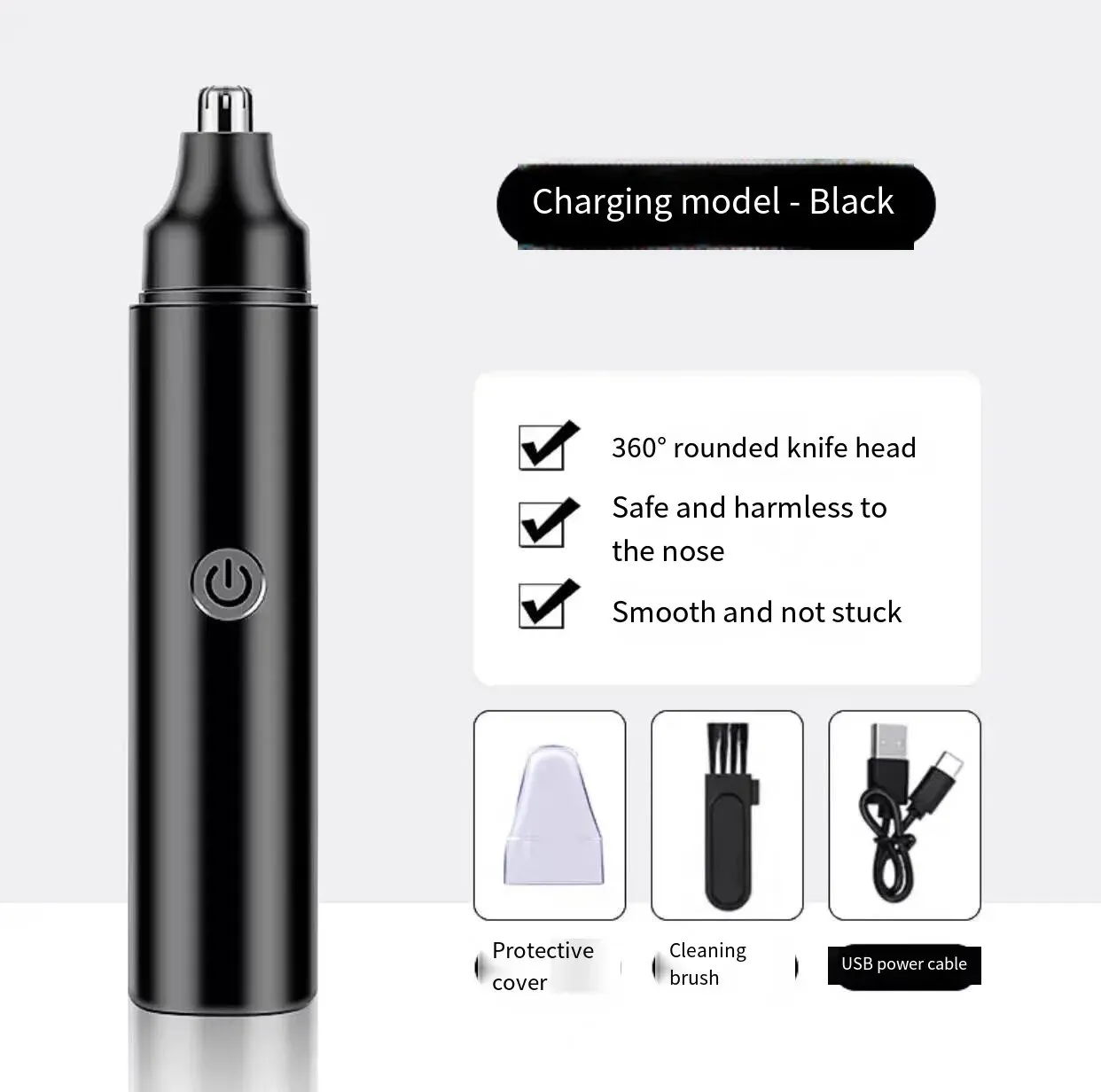 Electric Nose Hair Trimmer For Men And Women Low Noise High Torque High Speed nose hair trimmer,electric nose hair trimmer,electric hair trimmer,electric nose and ear trimmer
