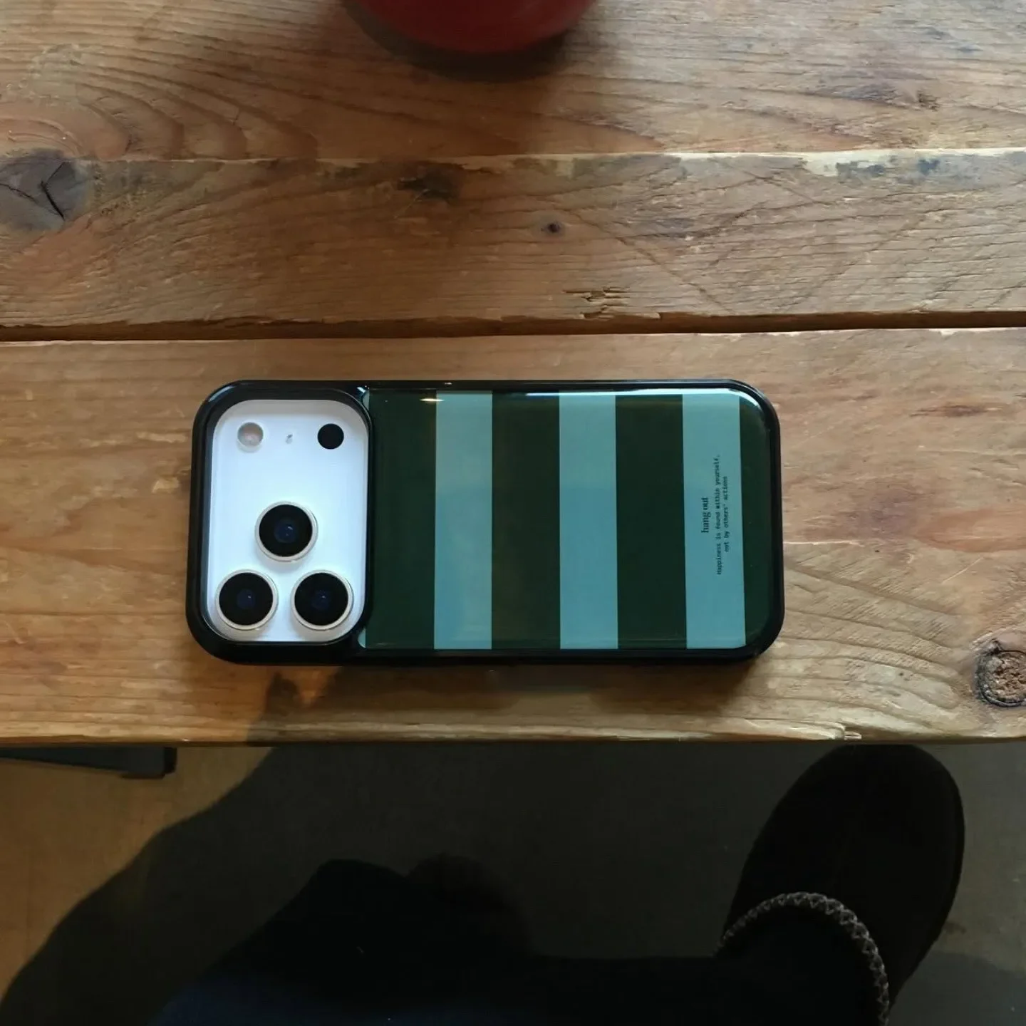 Retro Green and Black Stripe Trendy Phone Case - Advanced Exquisite Design