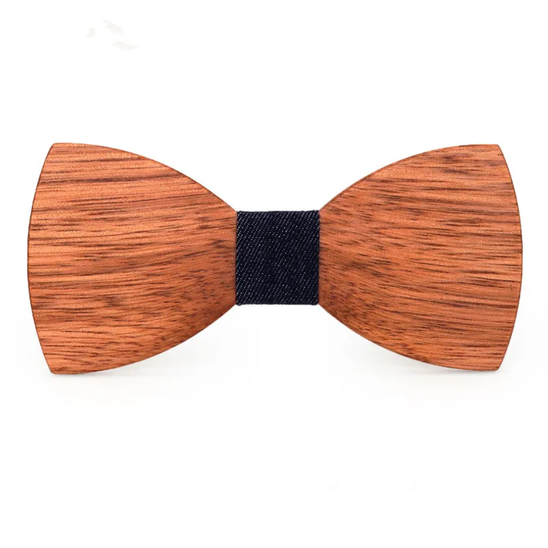 

2Pcs Fashion Wooden Bowtie Gentleman Handmade Bow Tie Party Butterfly Wooden Unique Tie for Man
