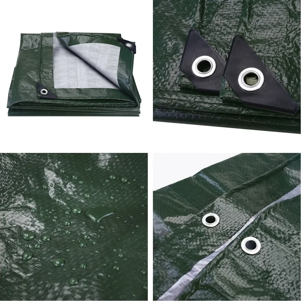 Heavy Duty Tarp Cover Extra Thick Tarps Waterproof Tear Rip Proof UV Resistant Tarpaulin with Reinforced Grommets Camping Awning waterproof tarpaulin waterproof tarp tarpaulin rain cover