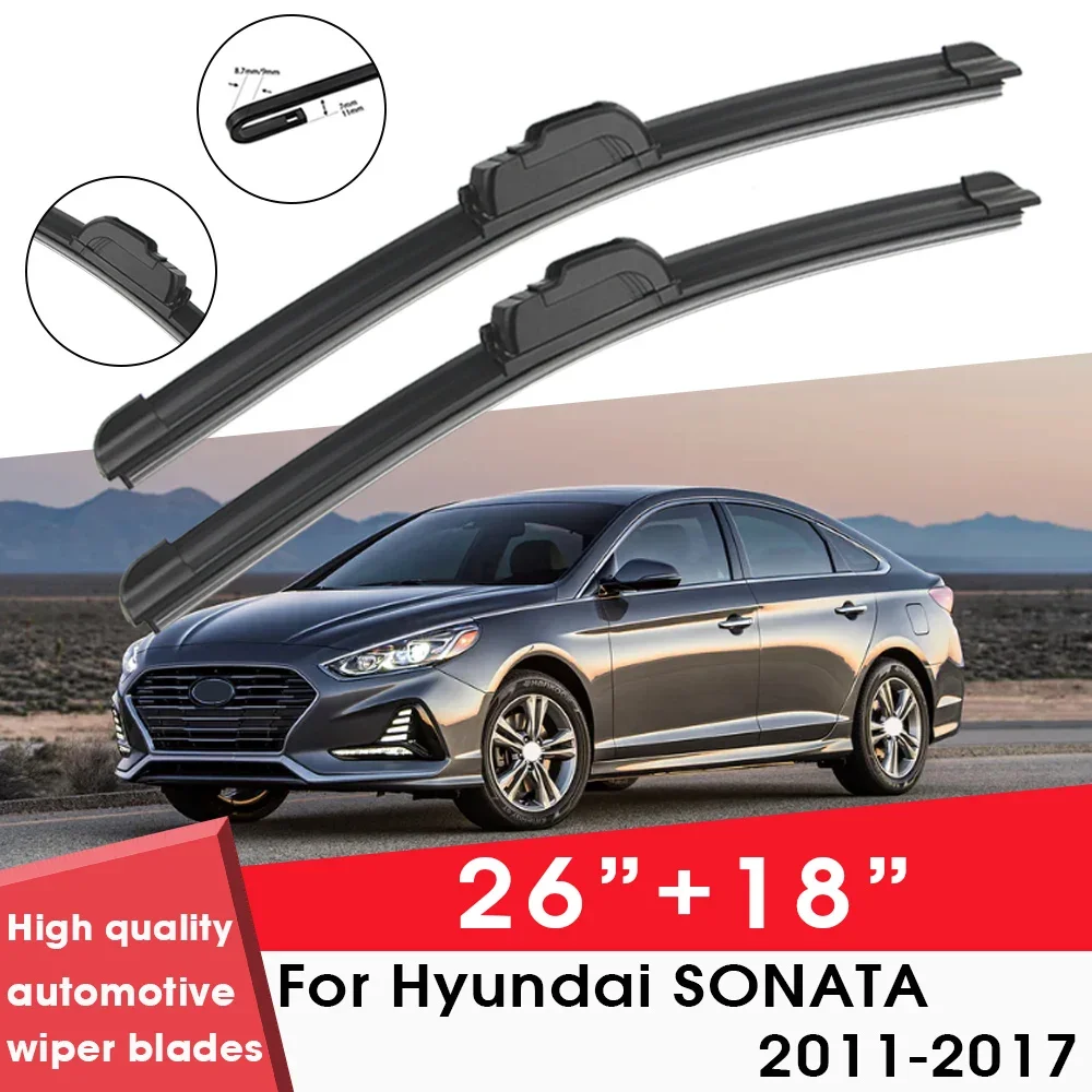 Car-Wiper-Blade-Blades-For-Hyundai-SONATA-2011-2017-26-18-Windshield ...