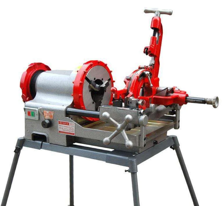 Heavy  Pipe Threader Threading Machine for 1/2''-4'' Pipes - Compact Size for Ea