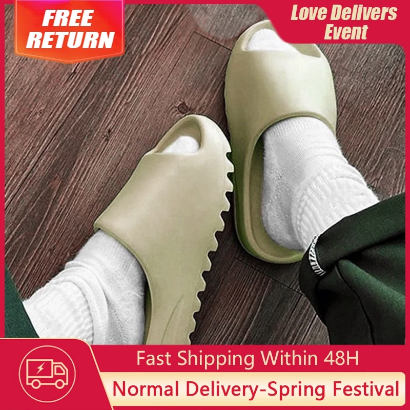 Summer Slippers Men Women EVA Soft Bottom Indoor Home Slides Sandals Light Beach Shoes Male Slippers Flip Flops Big Size 45