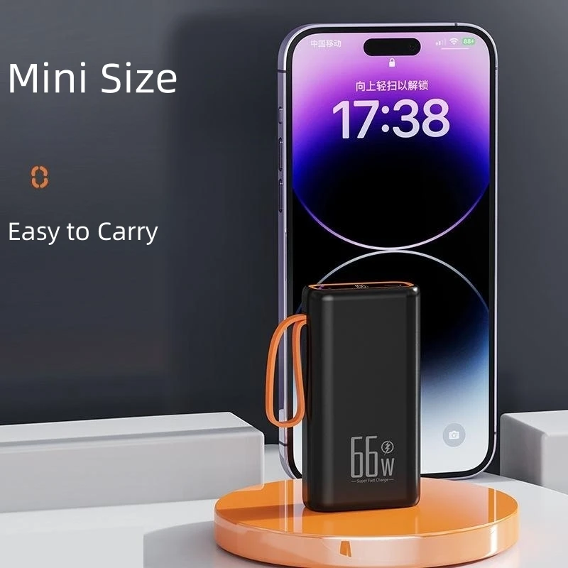 Mini Power Bank Large Capacity 20000mAh 66W Fast Charging Powerbank for IPhone 16 Samsung Xiaomi Portable Charger Spare Battery 4