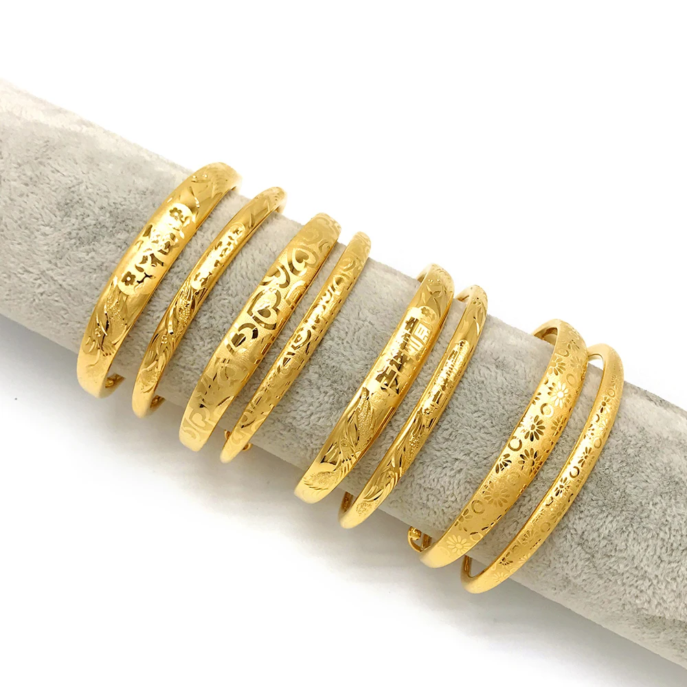 

Женский резной браслет UMQ с именем, без выцветания, покрытый 24-каратным золотом, свадебный браслет невесты с драконом и Фениксом фу, нажимные браслеты