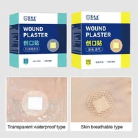 120Pcs/box Mini Round Medical Bandage Transparent Waterproof Breathable High Elasticity First Band Aid Emergency Wound Plaster 1