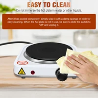 Cuisinière électrique à 5 vitesses 1000W, plaque chauffante, brûleur en fer, cuiseur de cuisine domestique, chauffe-café, appareils ménagers 4