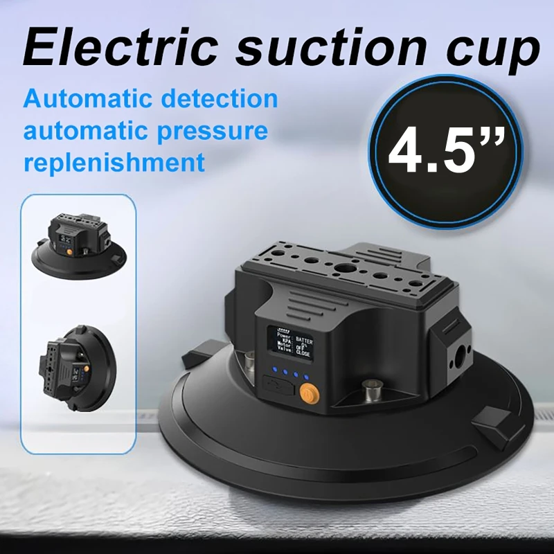 Strong Electric Suction Cup 3-6 inch Car Camera Suction Cup Shock Absorption Sports Camera Fixed Shooting Tool for Camera Phone 4