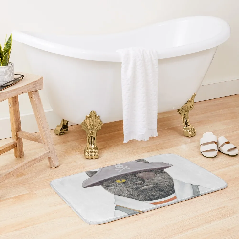 

Pirate Cat Bath Mat Set Ofs In The Bathroom Toilet Rug Entrance Carpet Carpet In The Bathroom Bathtub Carpet Mat