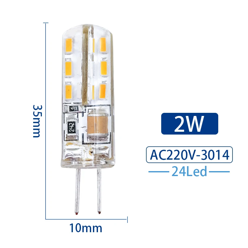 ตัวเลือกสินค้า 1-8Pcs G4 หลอดไฟ LED 2W 3W 4W 5W 7W 9W AC DC12V 220V ข้าวโพดโคมไฟ SMD2835 Spotlight โคมไฟระย้าเปลี่ยนหลอดฮาโลเจน