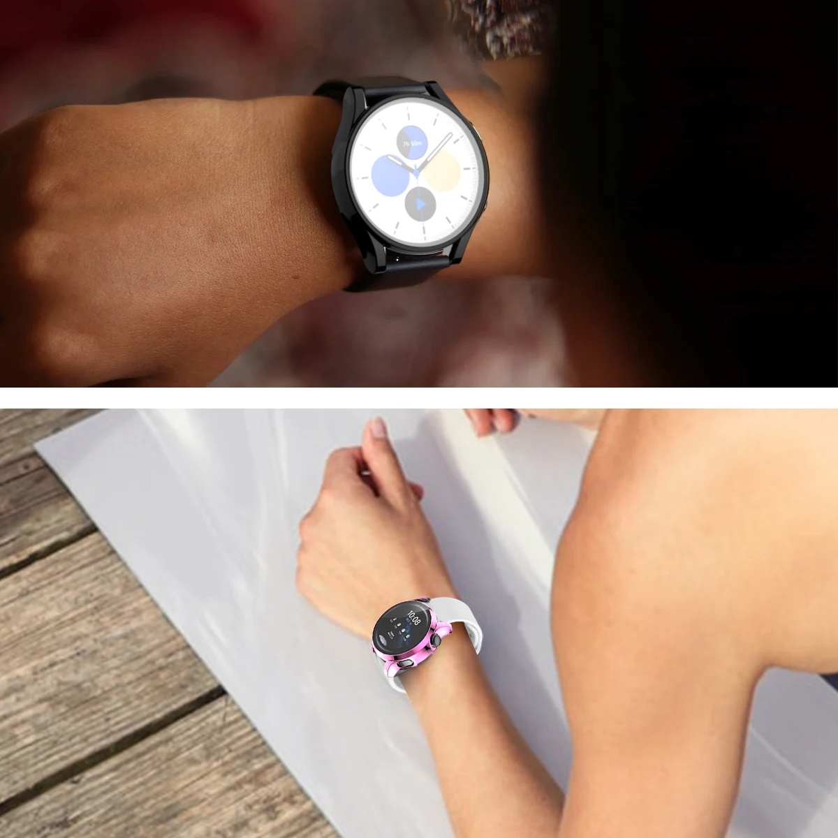 Premium Electroplated Case with Built-in Tempered Glass Screen Protector
