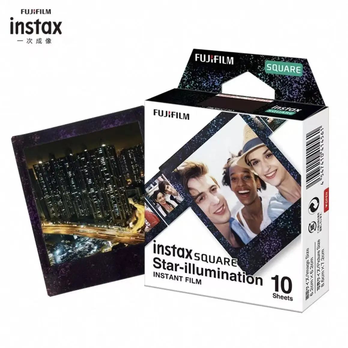 Fujifilm Square Photo Paper Instax Star-illumination/MONO/Rinbow Frame Film For SQ10 SQ1 SQ20 Share SP-3 Instant Film Camera