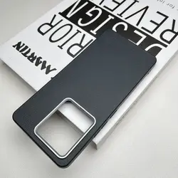 Slim Protective Hard PU Skin Back Cover Case for Mi 12X (Black)