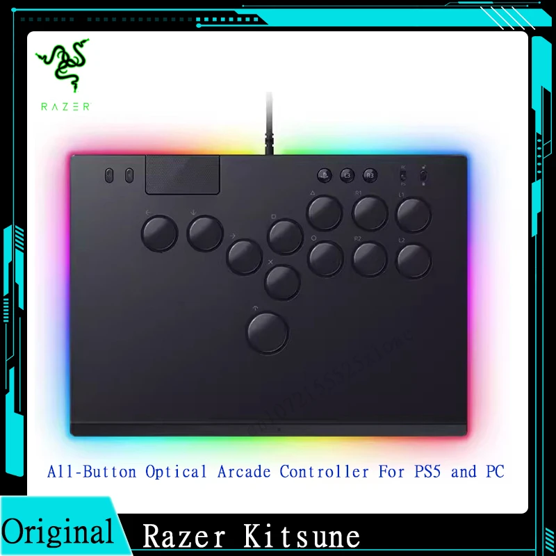 Razer Kitsune Fighting All Button Arcade Game Controller