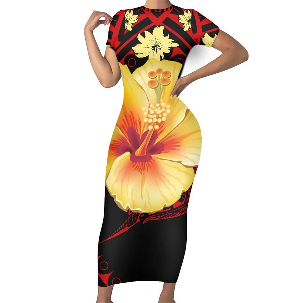 Vestido de Verão Noisydesigns Sexy Bodycon Feminino Ouro Boêmio Rosa Plumeria Robe Vetement Femme 2022 Tamanho Grande 4xl Dropship 11 ouro boêmio rosa plumeria robe vetement femme 2022 plus size 4xl dropship