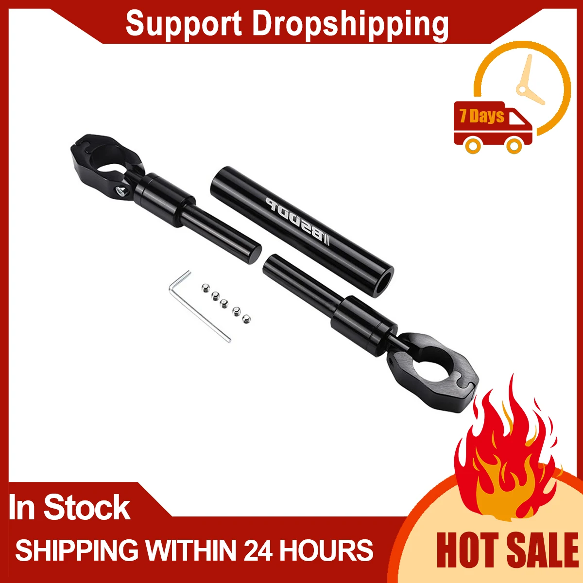 Motorcycle Balance Bar Handlebar Extension Aluminum Alloy Handlebar