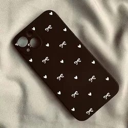 Charming Pink Bow & Heart Design Phone Case - Elegant Korean Style Back Cover - Xiaomi 11T Pro 5G (WBB - 283MF250322304)