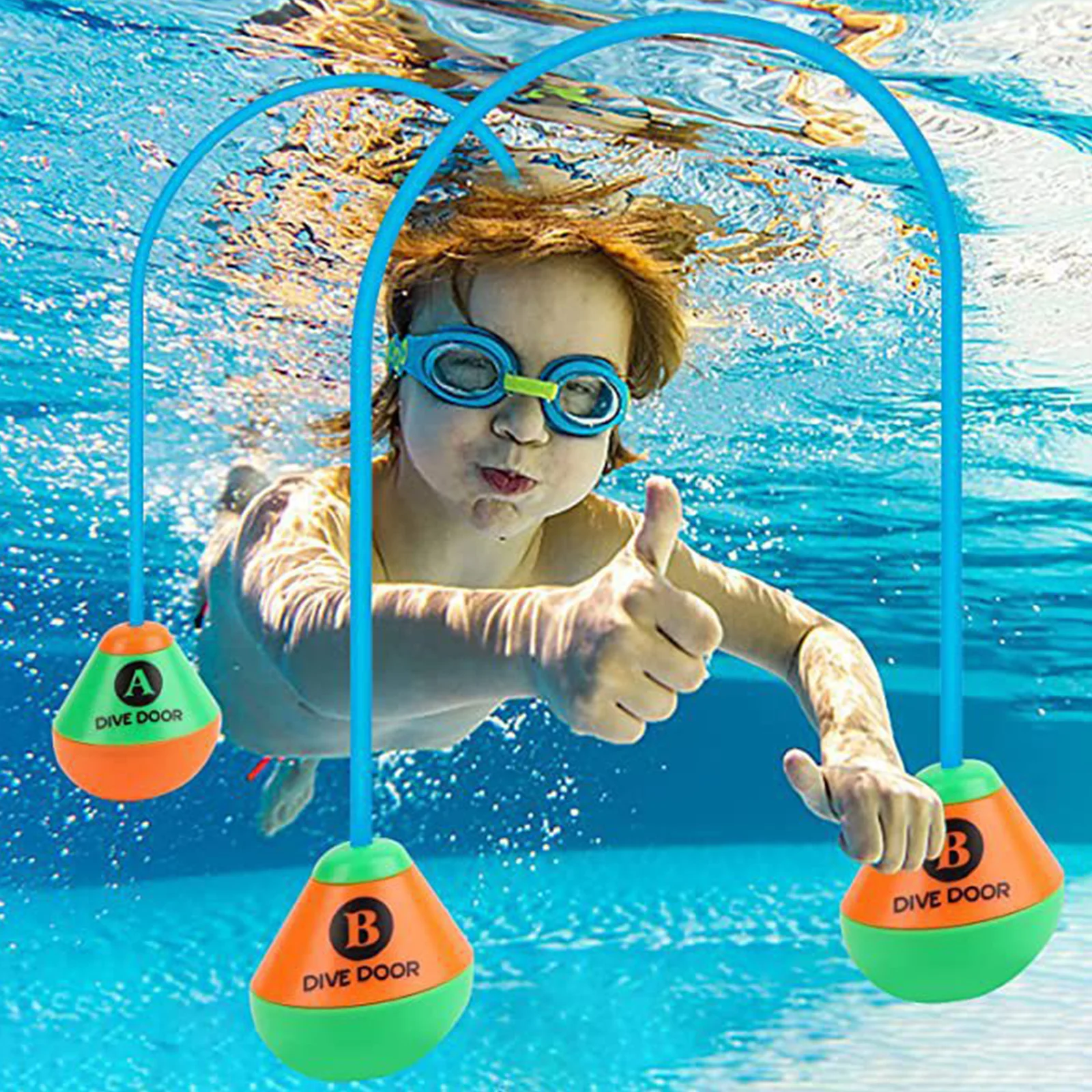 tauch spielzeug 2 teile/satz durch Tür Tauch ring lustige Schwimm spiel hilfen Taucht