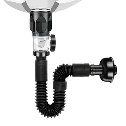 Versatile Bathroom and Kitchen Flexible Drain Hose (Black)