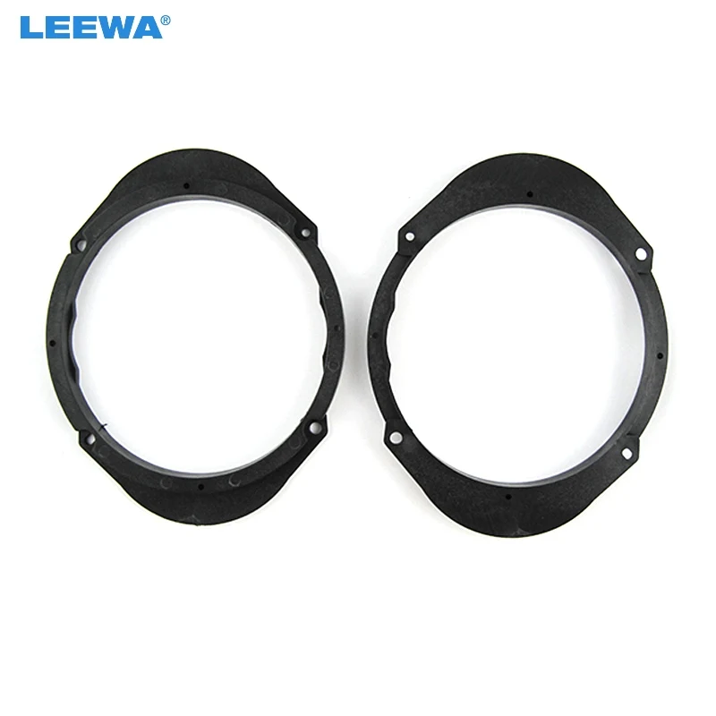 

LEEWA 1Pair Car Speaker Spacer Mount Mat Adapter for Mazda Besturn Haima Stereo Speaker Pad Adjusting Washer Rings Trim Kit