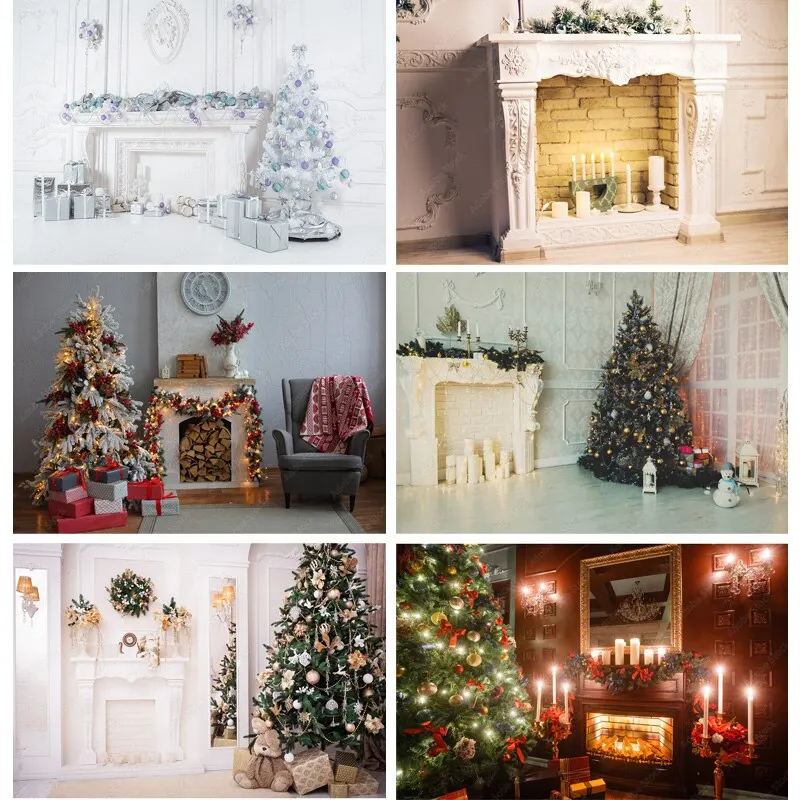

SHUOZHIKE Christmas Theme Photography Background Snowman Christmas tree Portrait Backdrops For Photo Studio Props BLBL-04