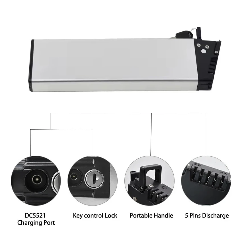 48V 14Ah Folding Ebike Battery 36V 10.5Ah 12.8Ah For LLobe FML810 Fischer FR18 Madrid Z101 Z201 Foldable Electric Bike Batteries