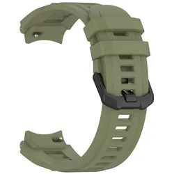 Premium Silicone Sport Strap for Smartwatch Bracelet Replacement Accessories (Green)