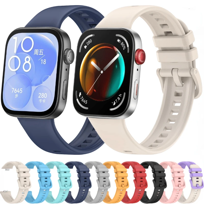 Colorful Silicone Strap with Buckle