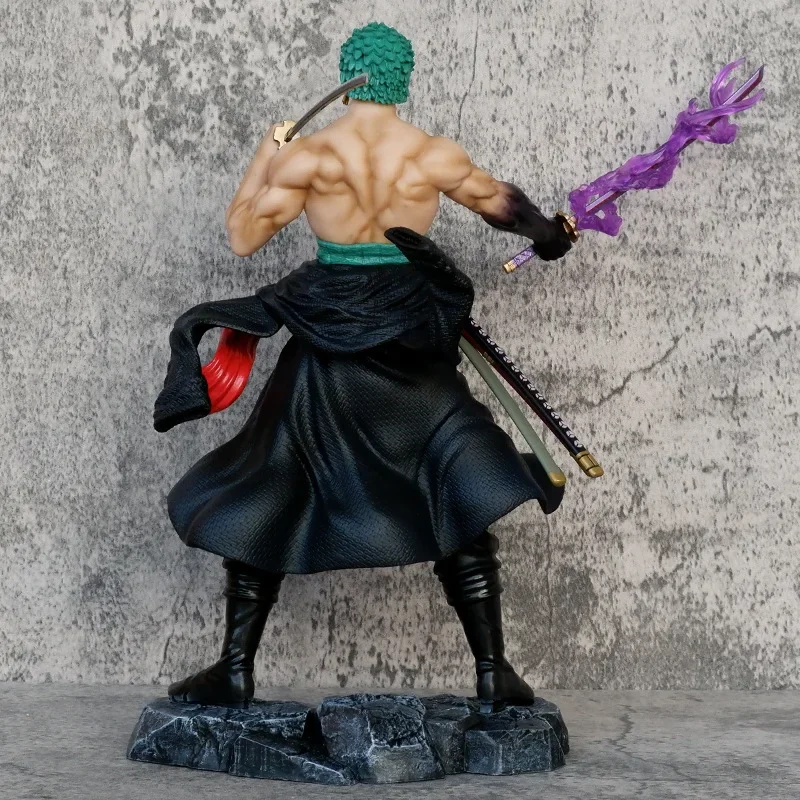 One Piece Zoro Anime Figure 30cm Statue Pvc Figurine Action Figures Ashura 3 Swords Style Model Collection Decoration Toy Gift 161