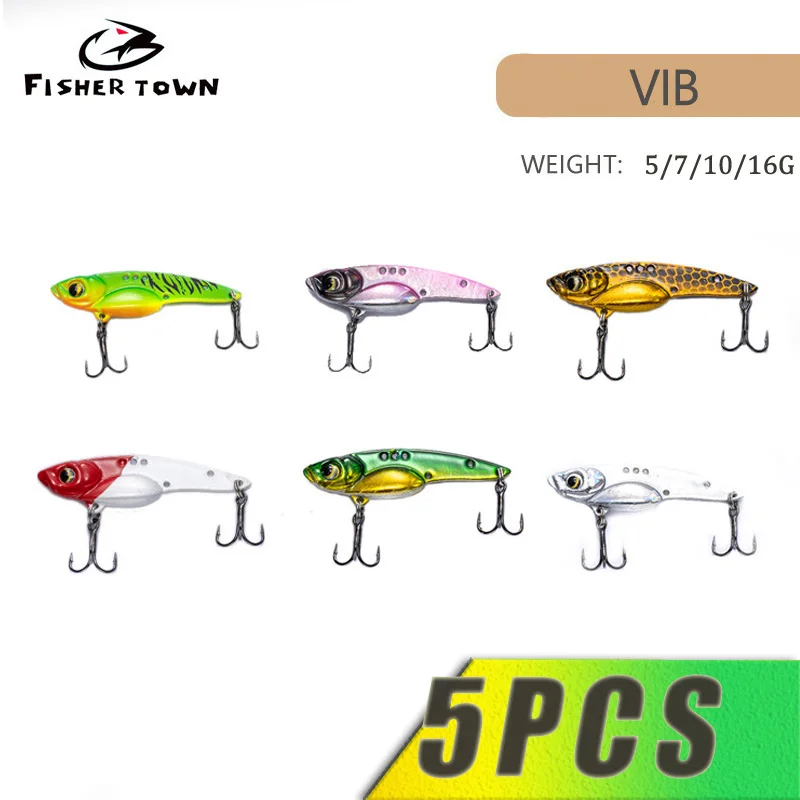 

VIB Fishing Lure 5-16g Artificial Blade Metal Sinking Spinner Crankbait Vibration Bait Swimbait Pesca for Bass Pike Perch Tackle