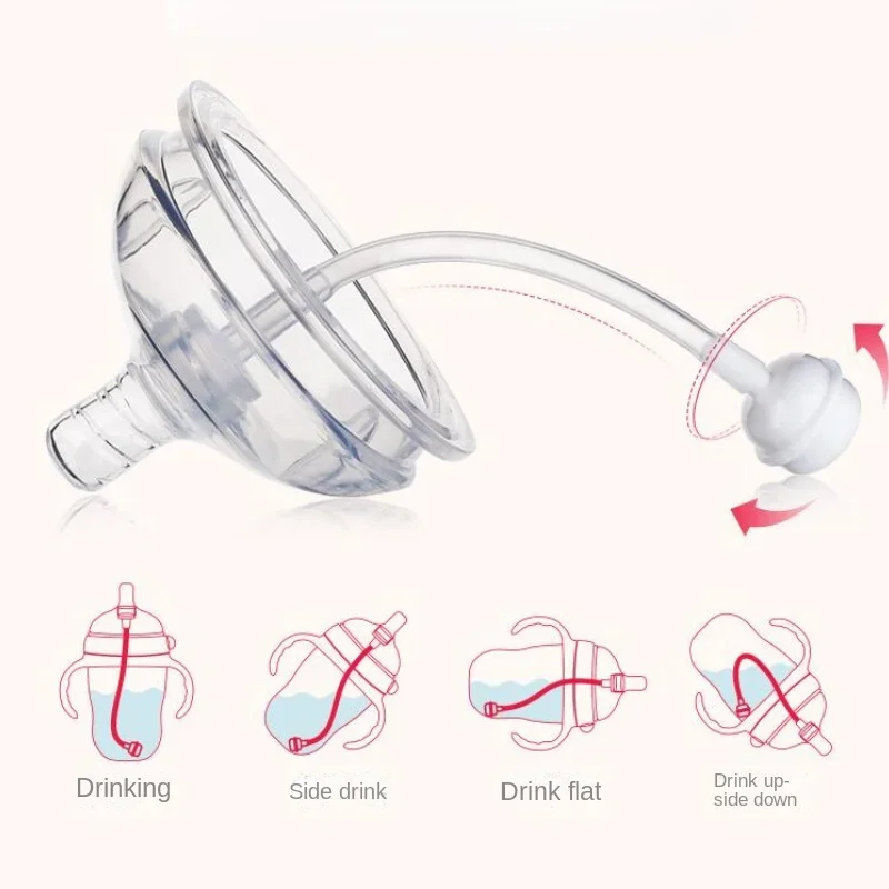 Silicone Nano Baby Bottle Feeding Bottles with Handle for Baby Weaning Anti-Choking Nipple Bottle for 0-9 Month 150ML/250ML