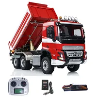 1/14 Customized RTR 6x6 LESU RC Metal Hydraulic Dump Truck 3-way Radio Control Tipper Car Model 3-speed Transmission Light Sound 2