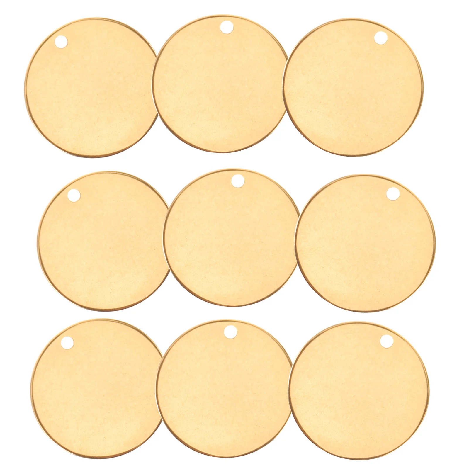 

10Pcs Round Shape Tag Blank Tag Stamping Blank Tag Pendants Stainless Hanging Tag Charms