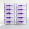 50/100/200pcs Disposable Tattoo Cartridges Needle RL RS RM M1 Purple Permanent Eyebrow Lip Makeup Needles For Tattoo Machine Pen 4