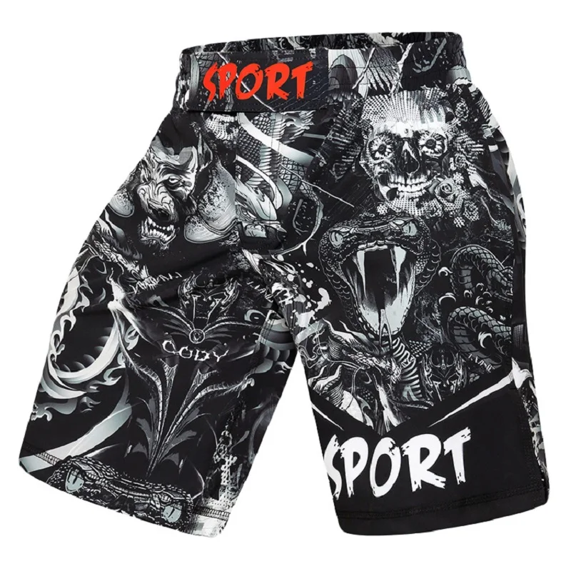 

Cody Lundin MMA BJJ Shorts Men Training Fighting Martial Arts Sublimation Boxing Muay Thai Wrestling Shorts Cool Muscular Pants