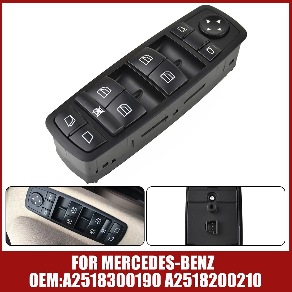 

Кнопка переключателя стеклоподъемника A2518300190 A 2008 2012 01 90 для Mercedes W164 W251 GL320 R320 R500 R63 GL550 251-830