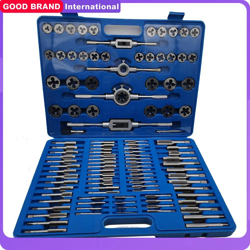 

Tap and Die Set 110pcs M2-M18 Screw Thread Metric Tap Die Sets of Hand Tools Kit Hand Threading Tools For Metal Working