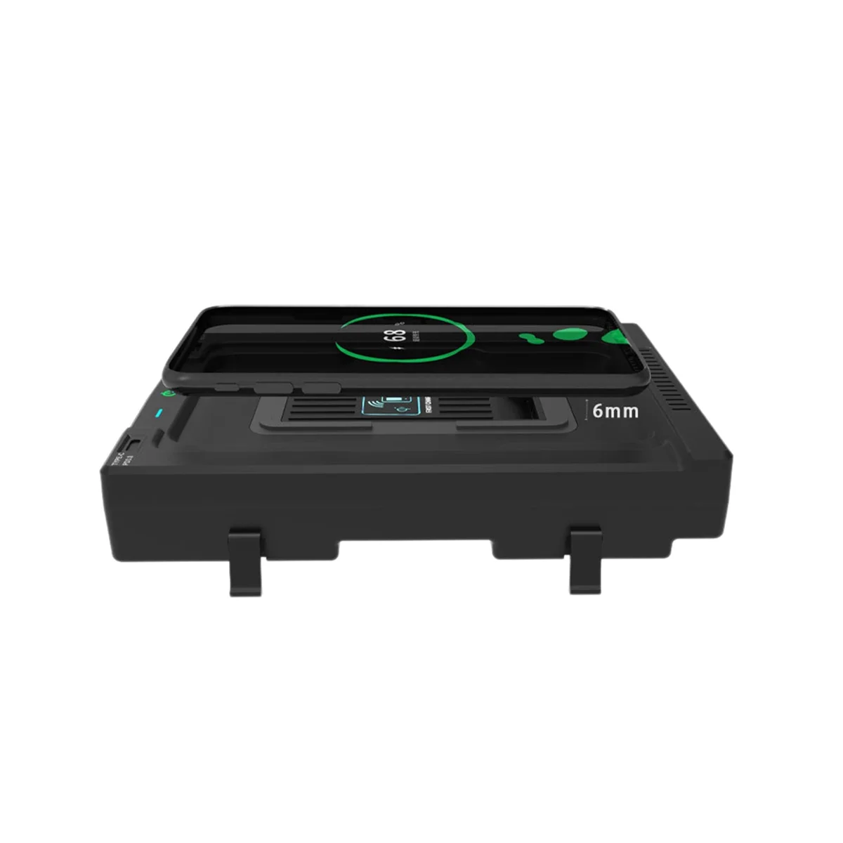 

Car Wireless Charger for Crown Kluger 2022 Armrest Box Lighter Port