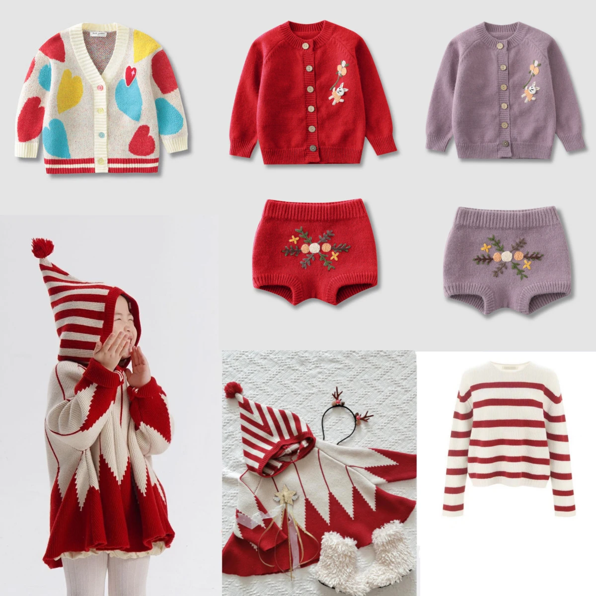 Kids - Cozy Christmas cotton flannel night suits for winter