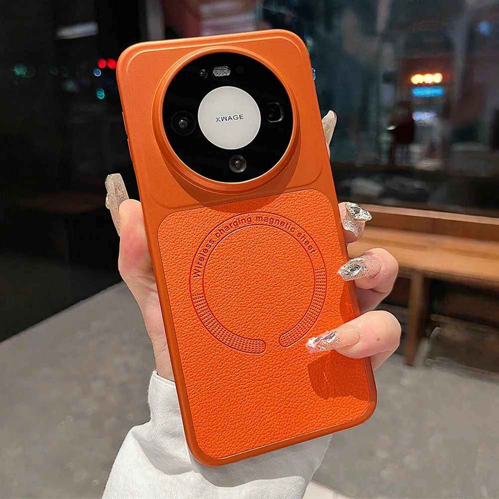 Leather Texture Magnetic Smartphone Case - Universal Fit Cover
