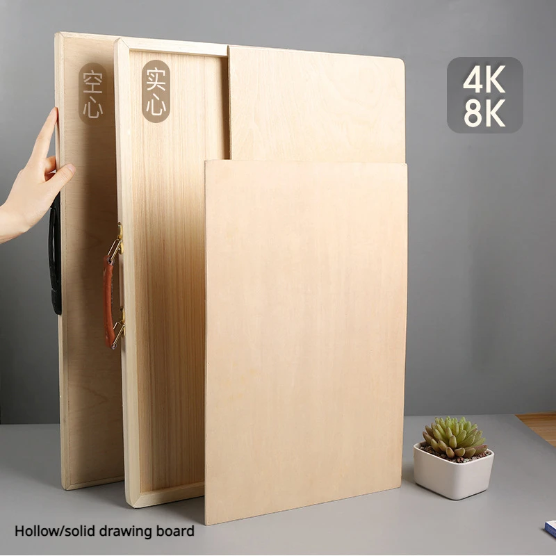 8K Solid Wood Drawing Board Children's DIY Graffiti Pad Sketch Drawing Tool Art Student Special Board