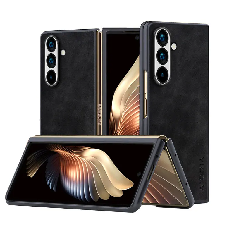 Silky Feel Lightweight Durable PU Leather Foldable Phone Case Cover